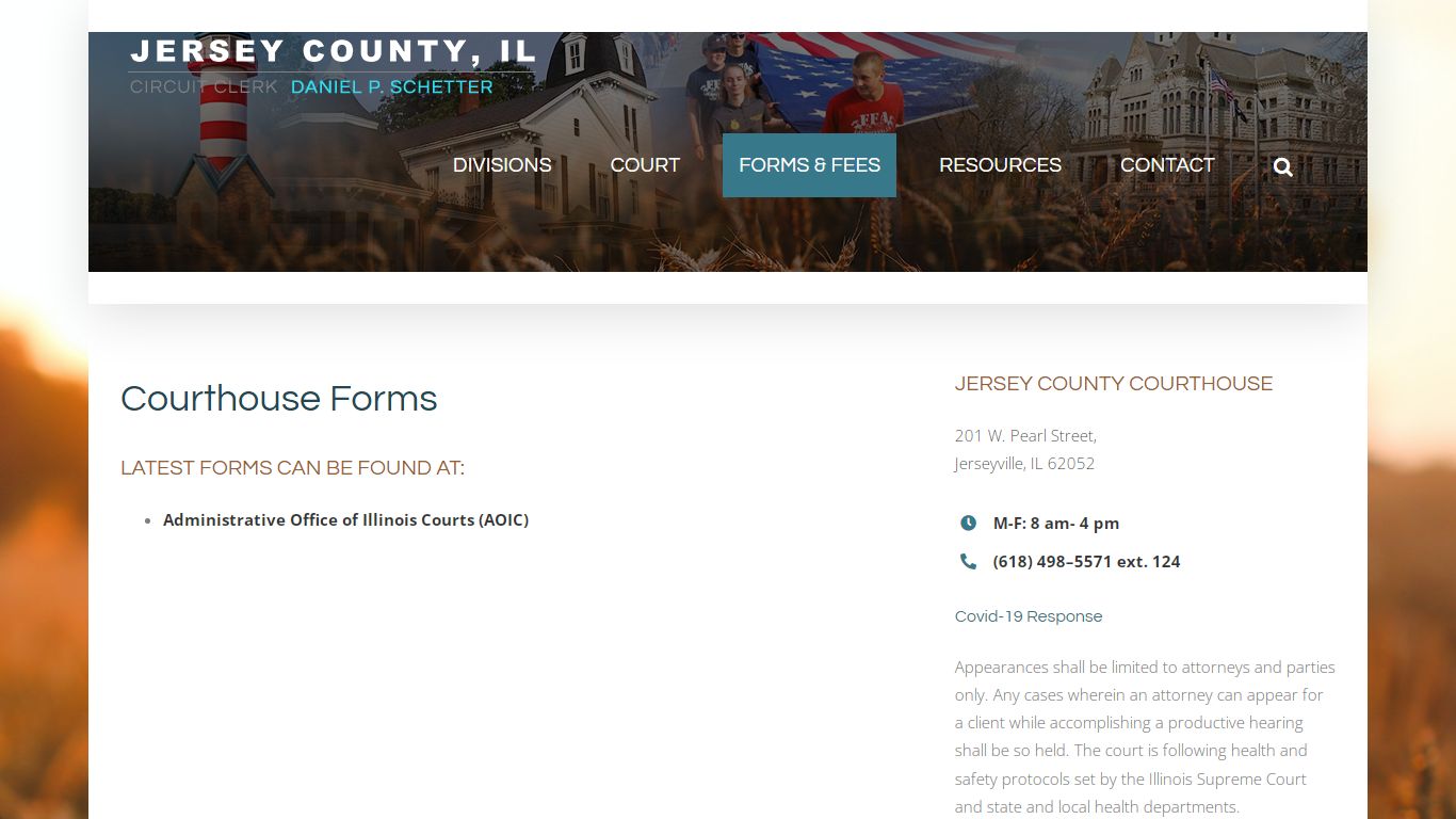 Courthouse Forms - Jersey County Circuit Clerk - Daniel P. Schetter